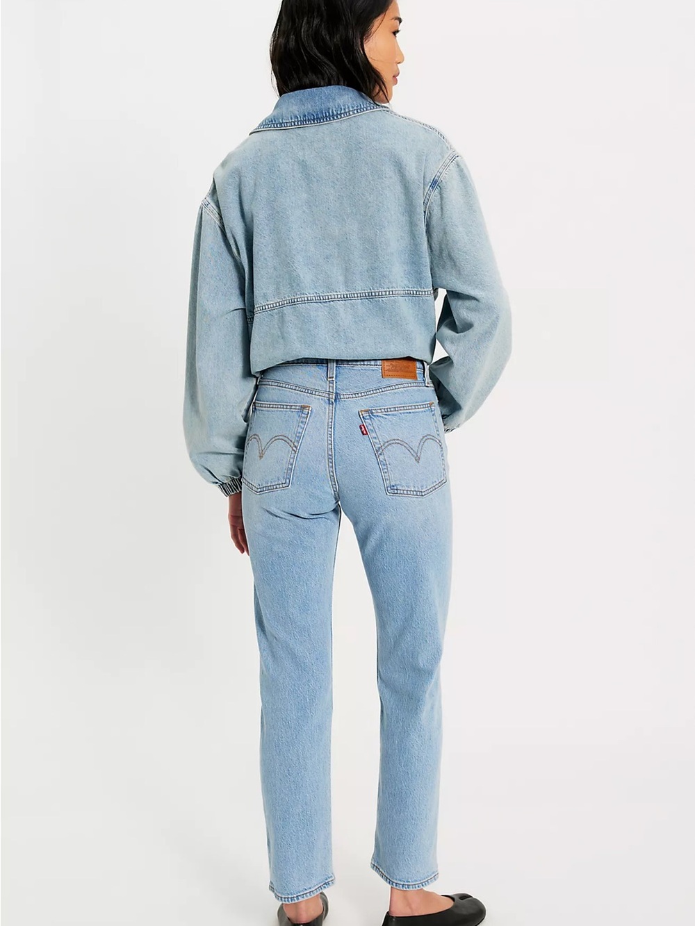 Levi's Women’s Classic Light Blue Straight Wedge Jeans